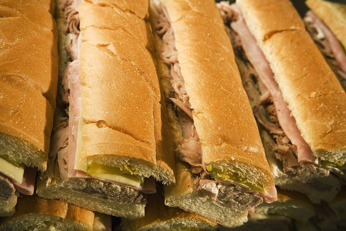 Many Cuban Sandwiches