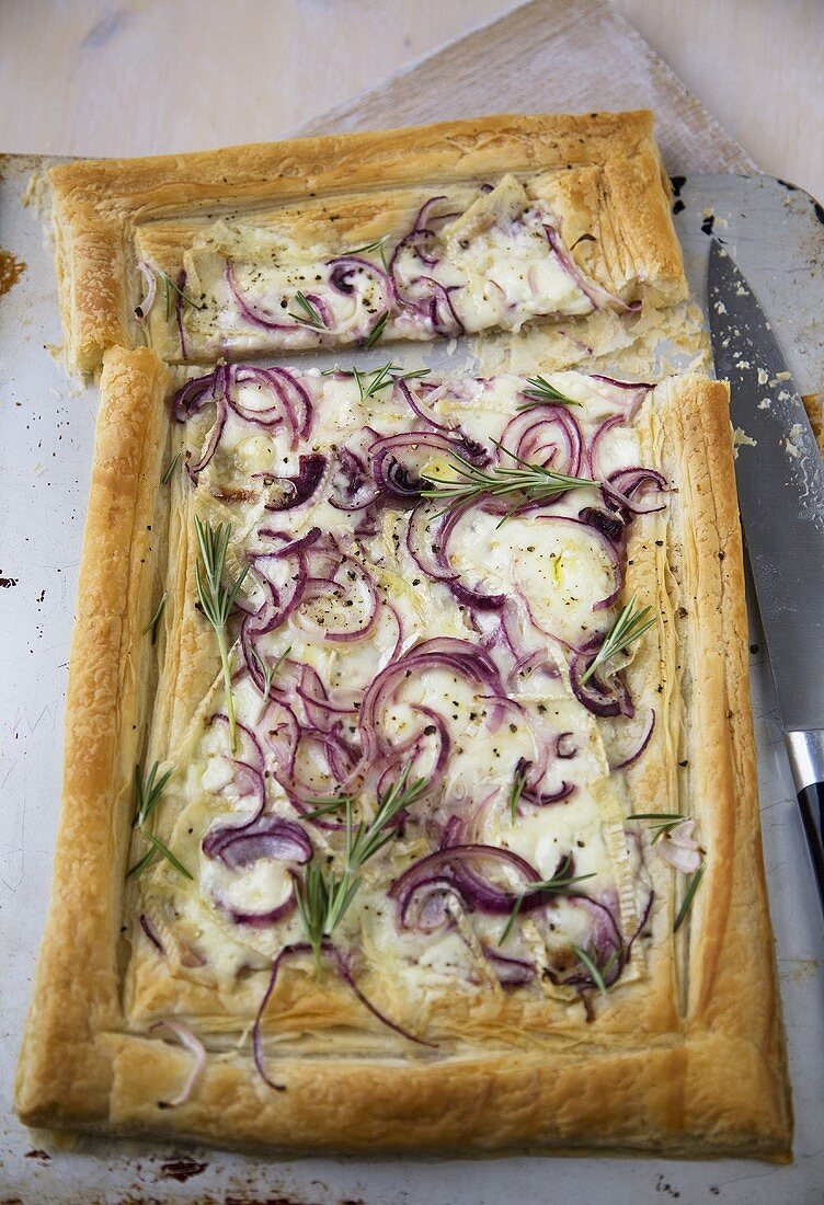 Rustic Cheese and Onion Tart