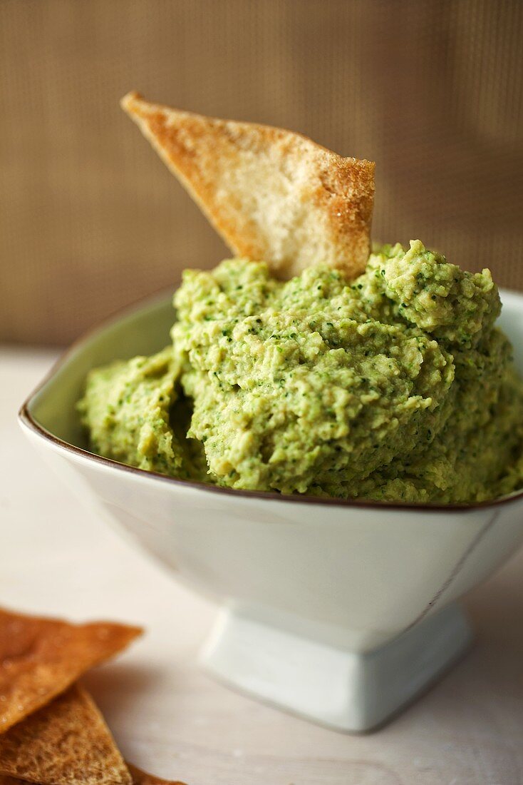 Bowl of Guacamole with Chips 