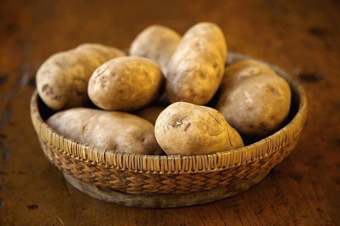 Idaho Kartoffeln im Korb