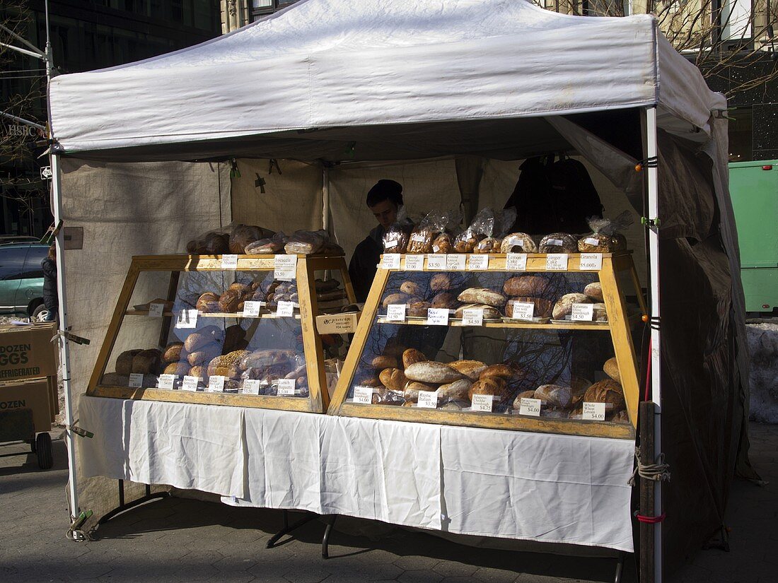 Brotverkauf am Markt