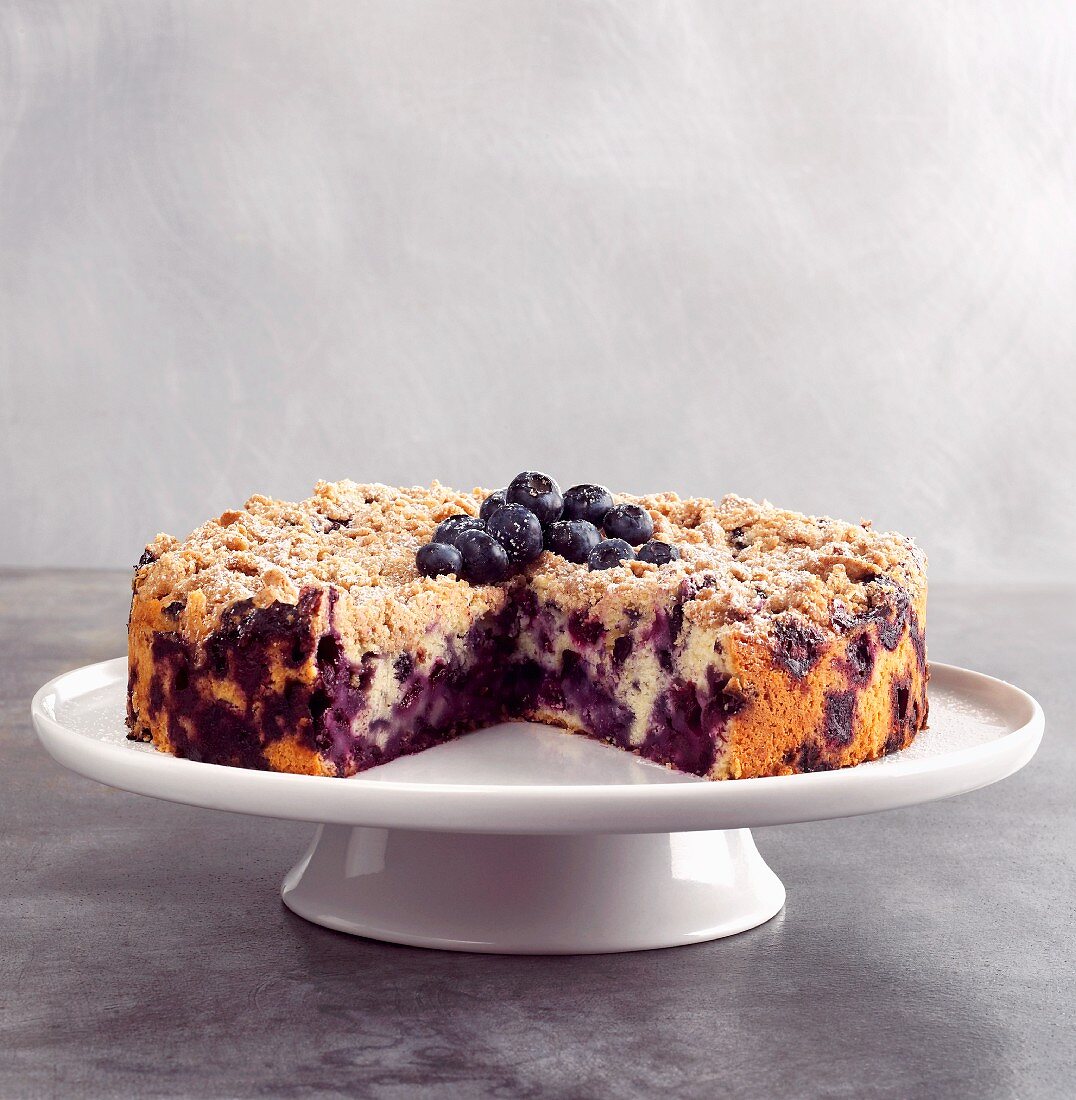 Blueberry Buckle (Heidelbeer-Streusel-Kuchen, USA)