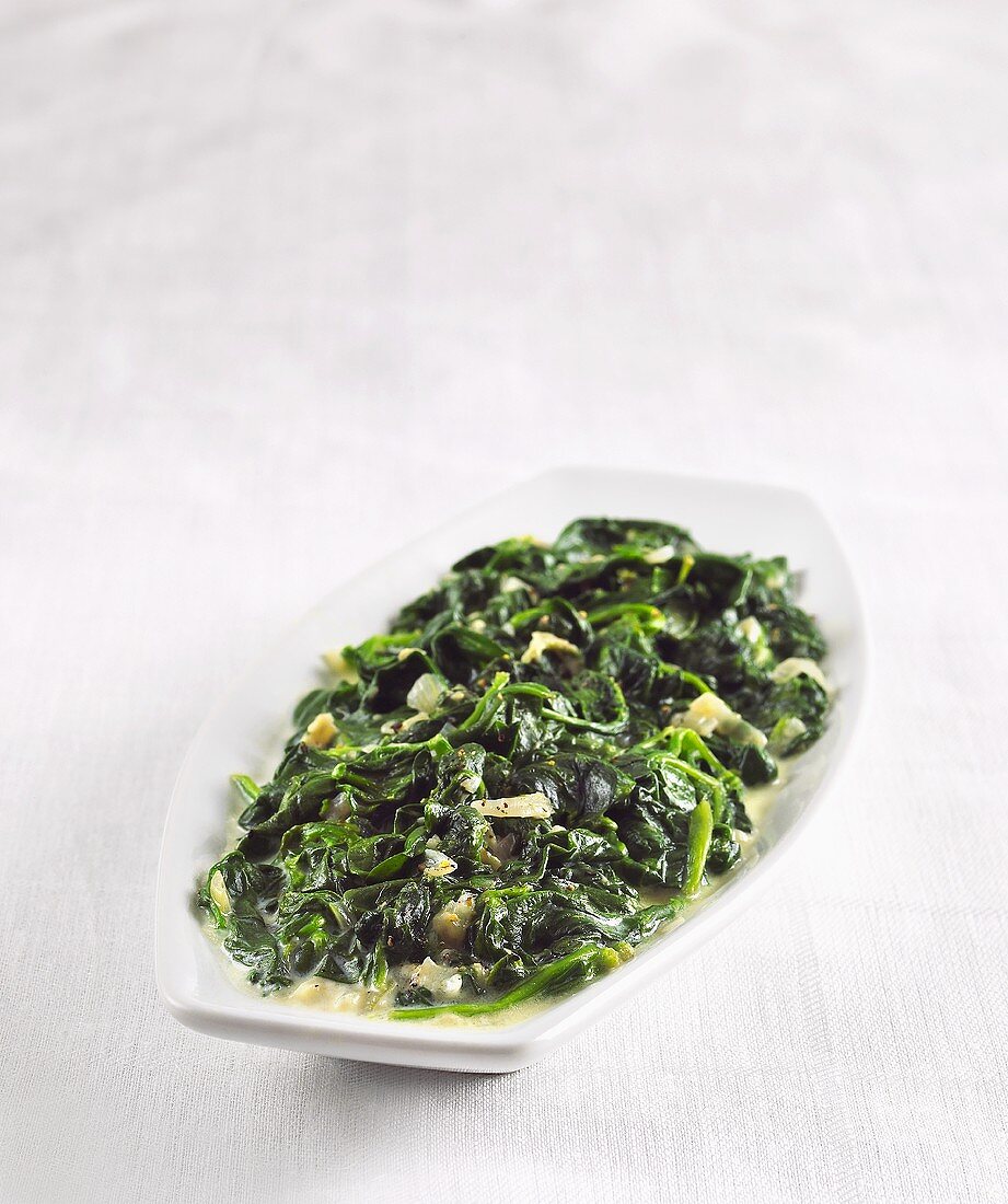 Creamed spinach