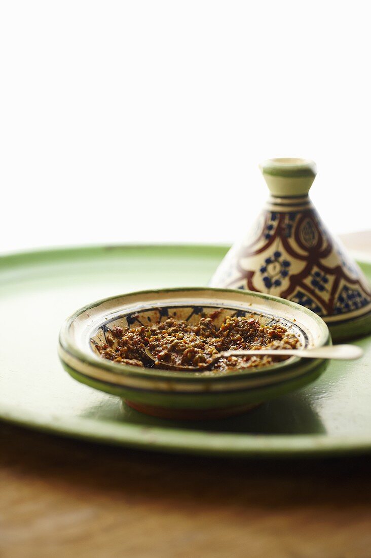 Harissa in a Moroccan Bowl