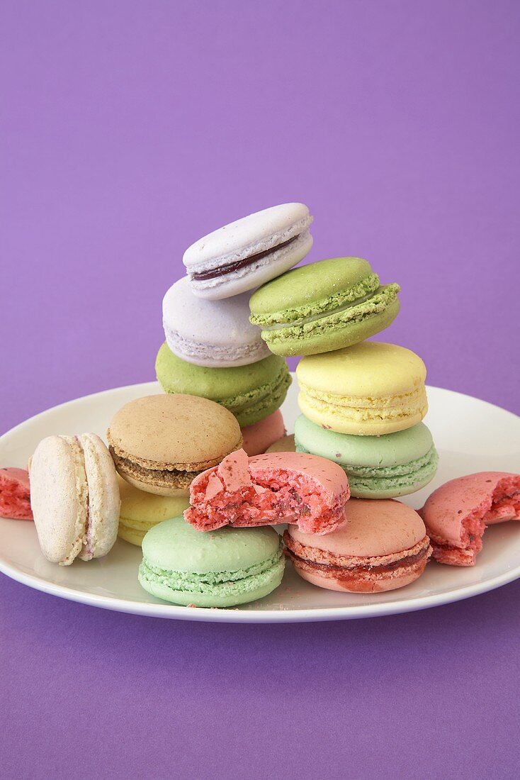 Multi-Colored Macaroons on a Plate; Some Bitten