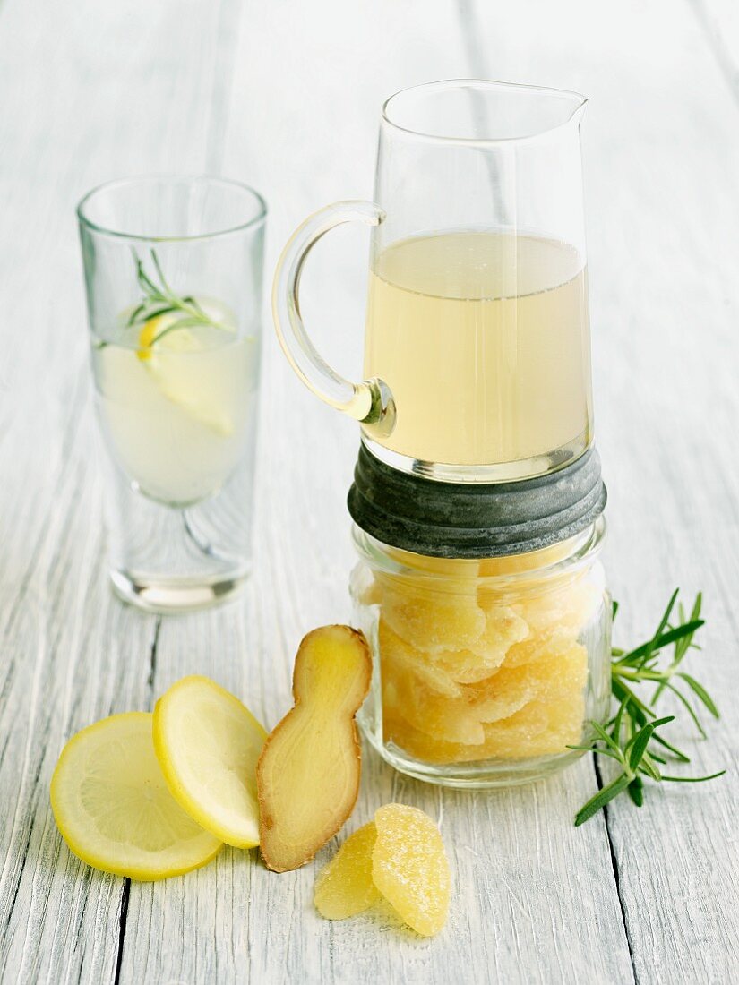 Culinary Cocktail with Lemon Ginger Syrup