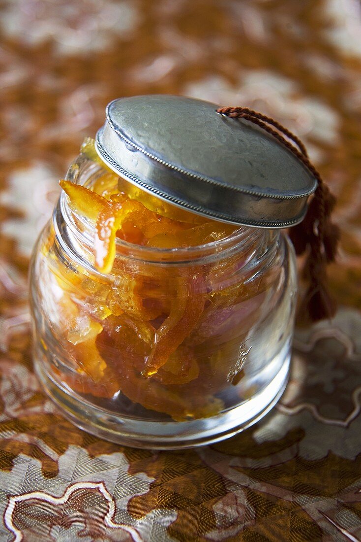 Small Jar of Candied Citrus Peels