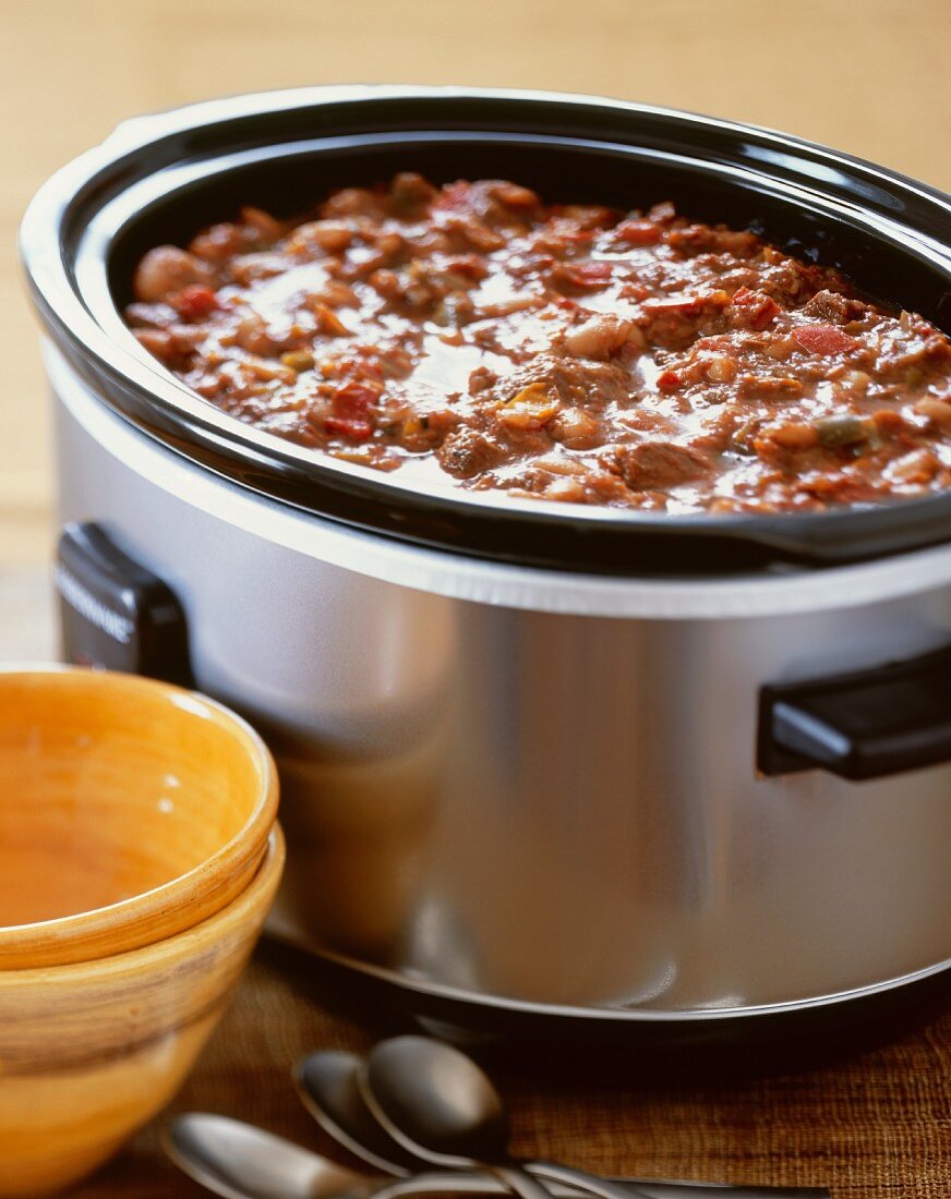 Schweinefleisch-Chili im Slow Cooker