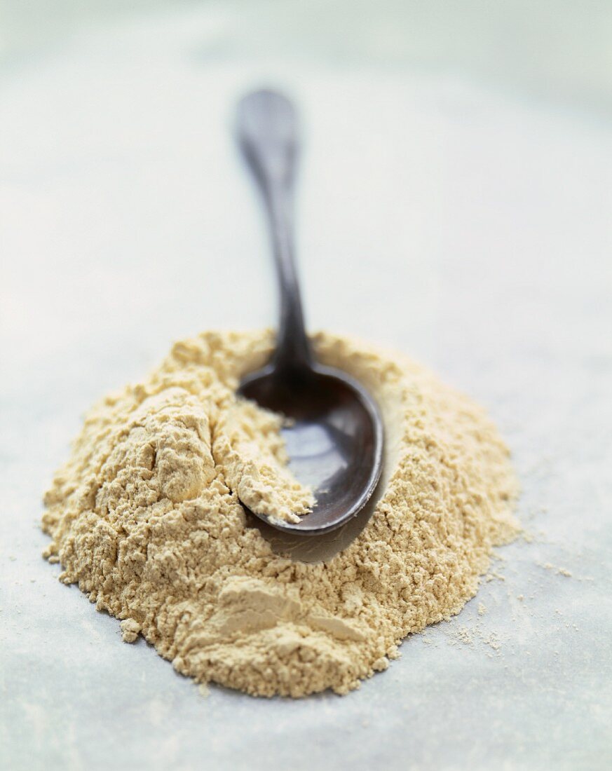 Small Mound of Flour with a Spoon