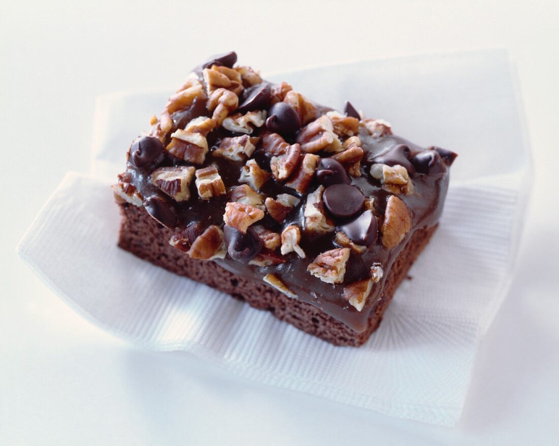 Pecan Chocolate Chip Brownie