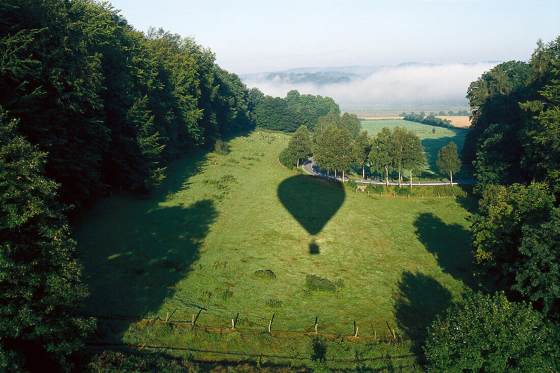 Ballonfahren, Wesertal Niedersachsen, Deutschland