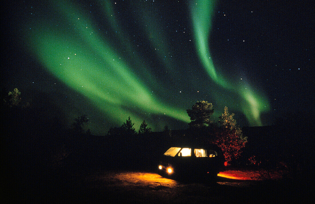 Nordlichter Aurora Borealis, Auto