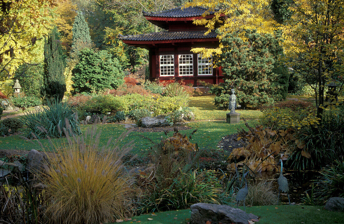 Japanischer Garten, Leverkusen, Nordrhein-Westfalen, Deutschland