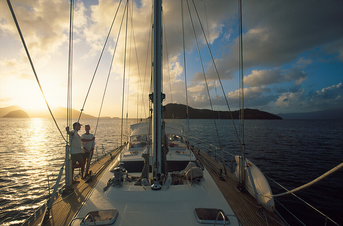 Yacht in der Karibik