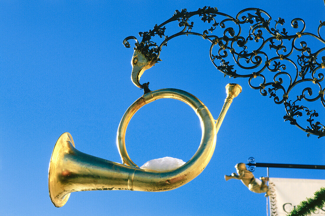 Bavarian restaurant sign, Bavaria, Germany