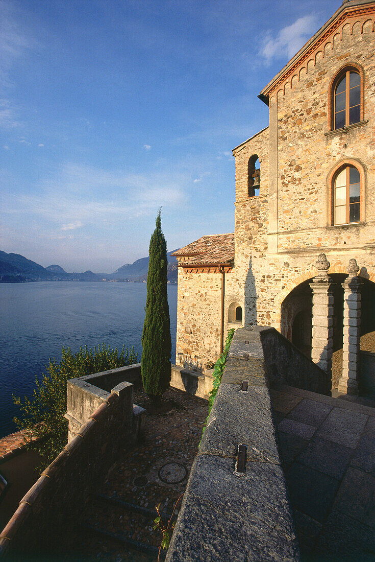 Morcote at Lake of Lugano, Morcote, Lake of Lugano, Ticino, Switzerland