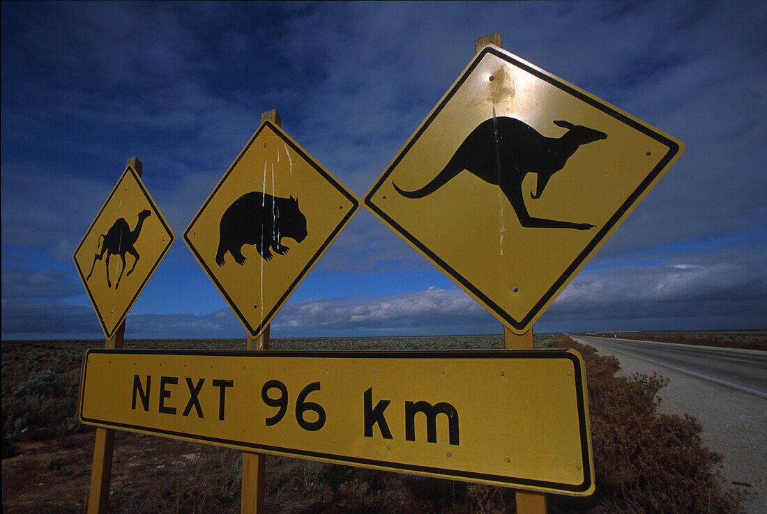 Straßenschilder Südaustralien, Australien