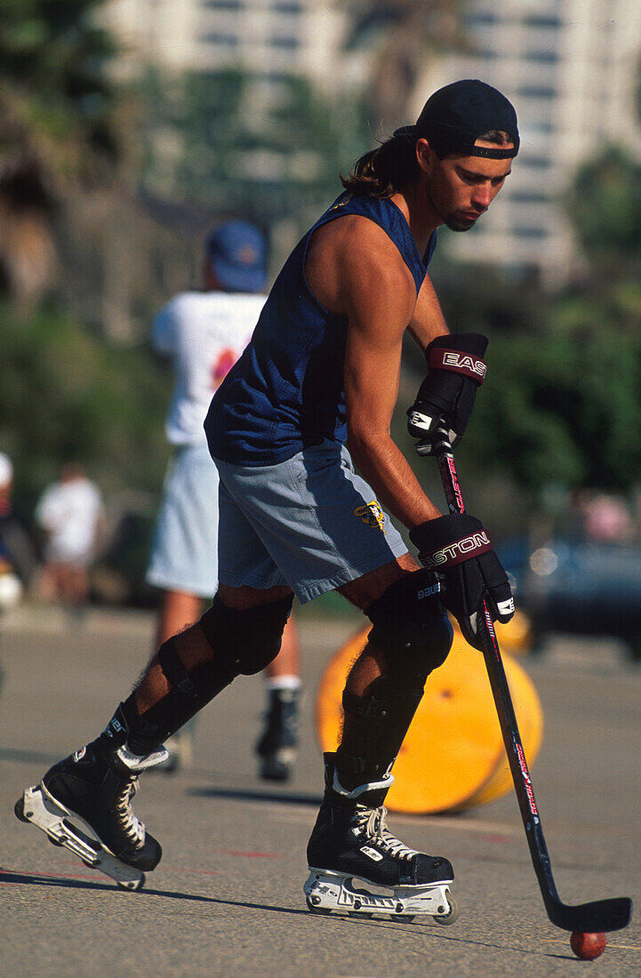 Rollerblading Inline Hockey