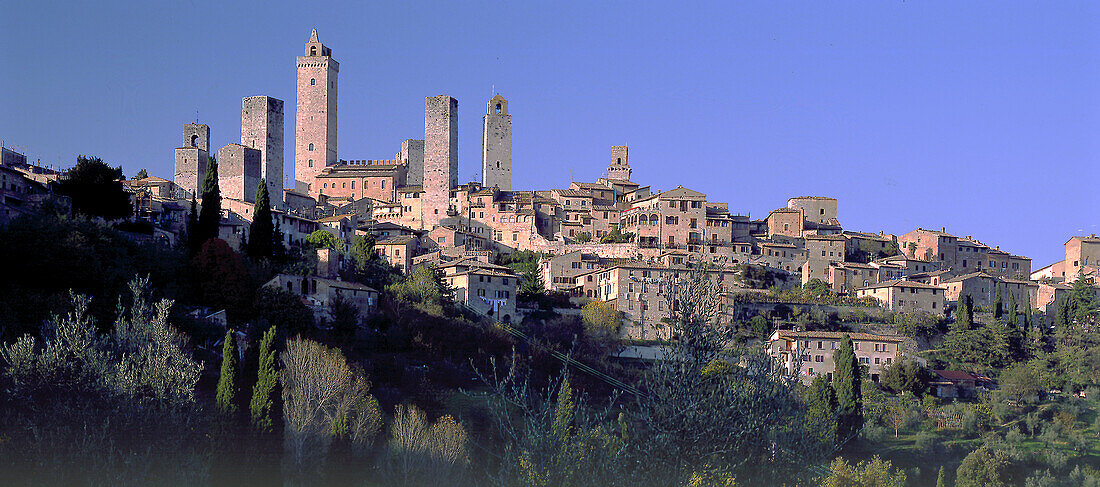 San Gimignano Toskana, Italien