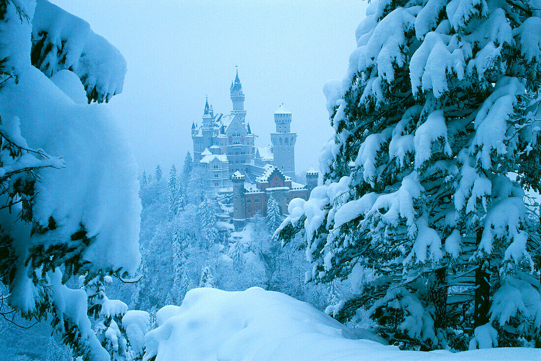 Neuschwanstein, Schloß Bayern, Deutschland