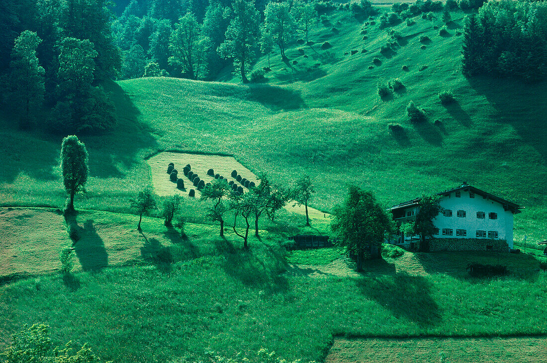 Traditional farmhouse, Berchtesgadener Land, Bavaria, Germany