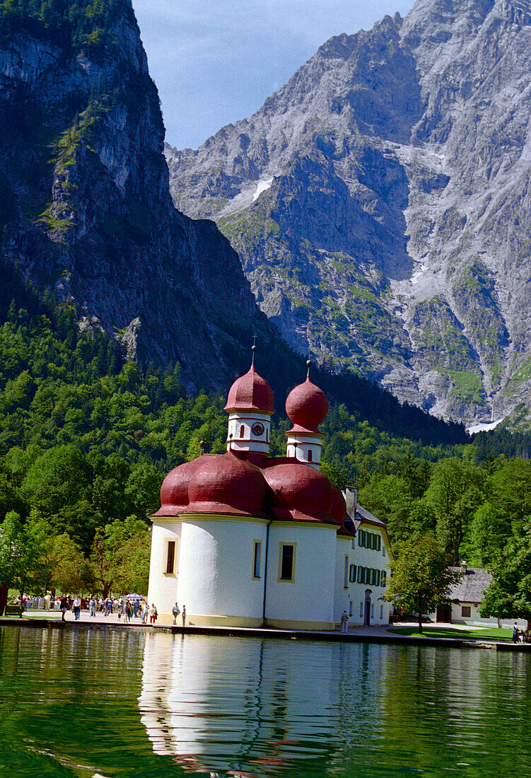 Kirche St. Bartholomä, Königssee, Bayern, Deutschland