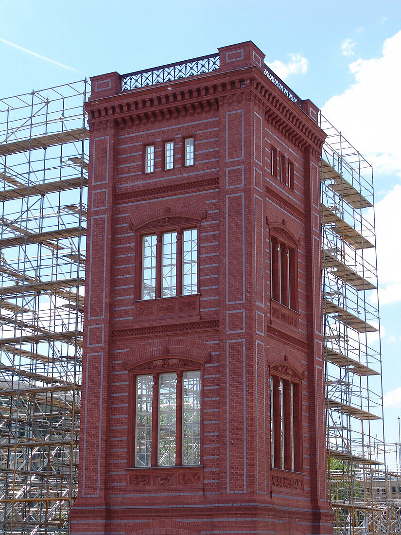 Fasadendemonstrationsbau des Hohenzollern Stadtschlosses, Berlin, Deutschland