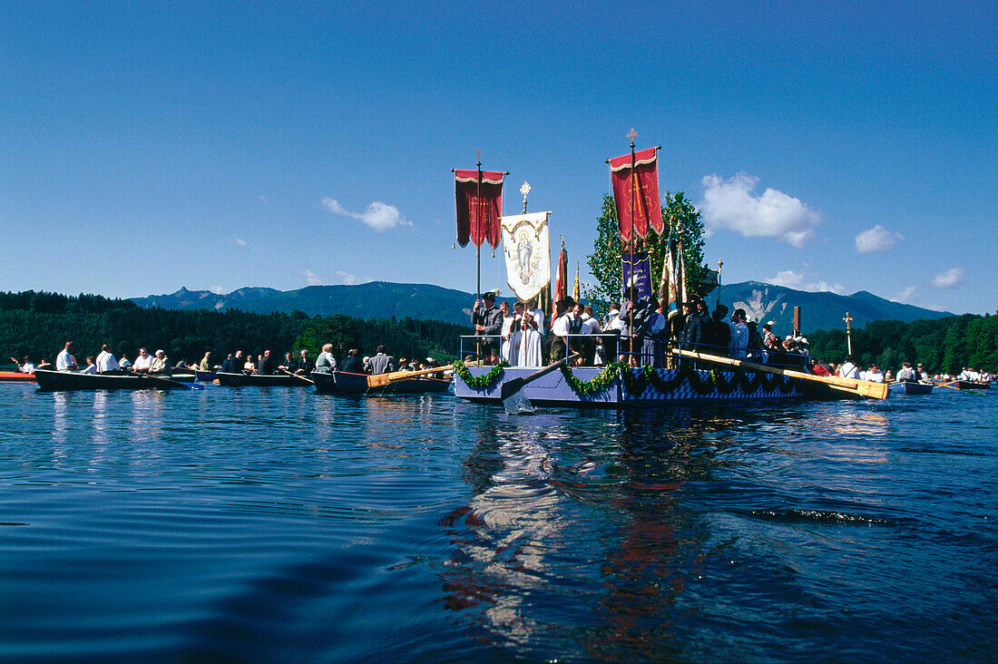 Seeprozession, Murnau, Oberbayern Germany