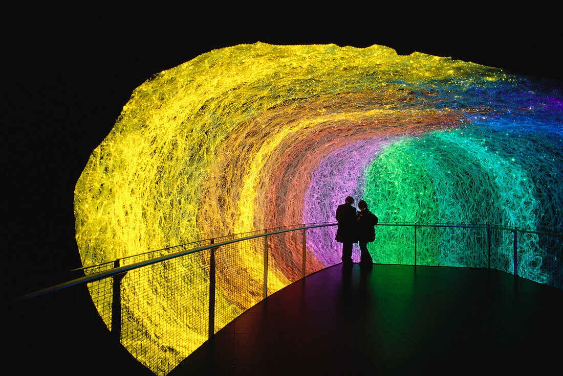 Dauerausstellung RWE-Gelände, Lichtkokon, Meteorit, wurde 2003 geschlossen, Essen, Ruhrgebiet, Deutschland