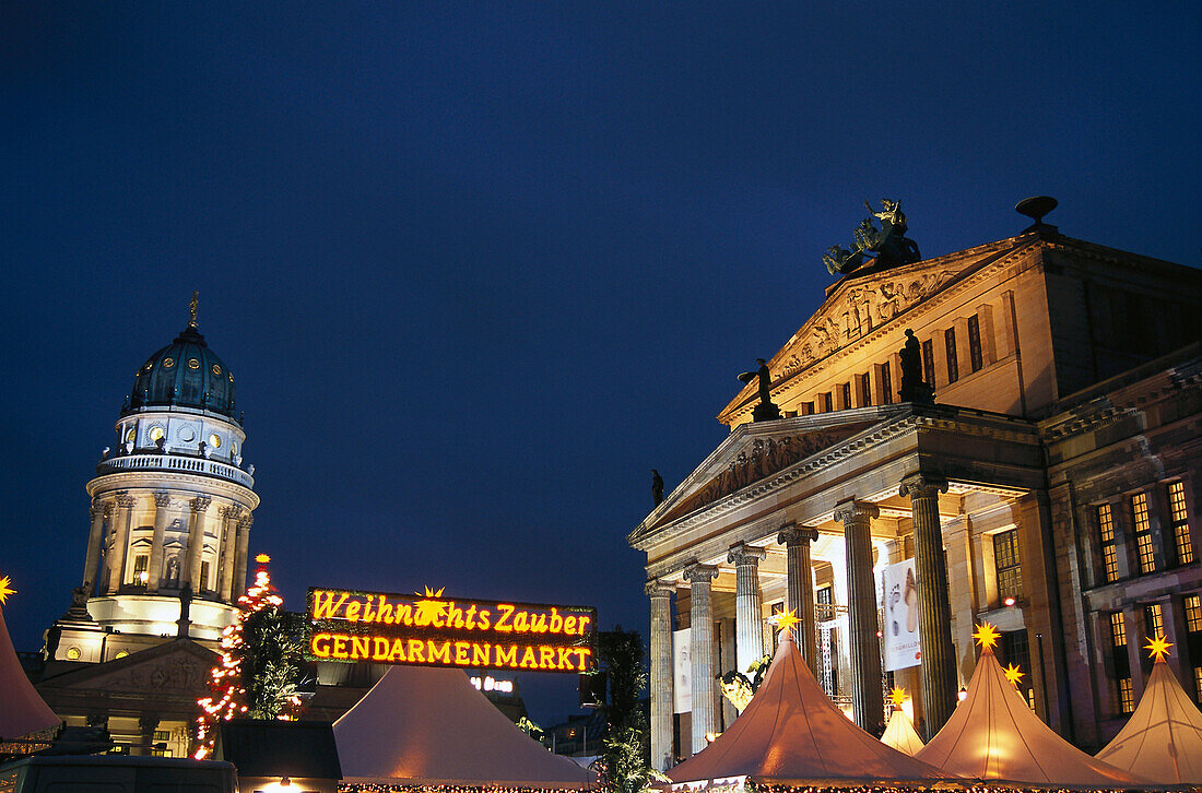 Christmas fair on the Gendarme market, Berlin, Germany