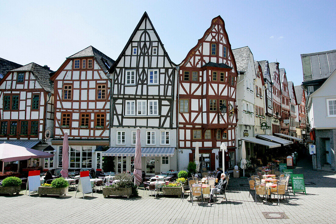 Half-timbered houses, Old Town, Limburg an der Lahn Hesse, Germany