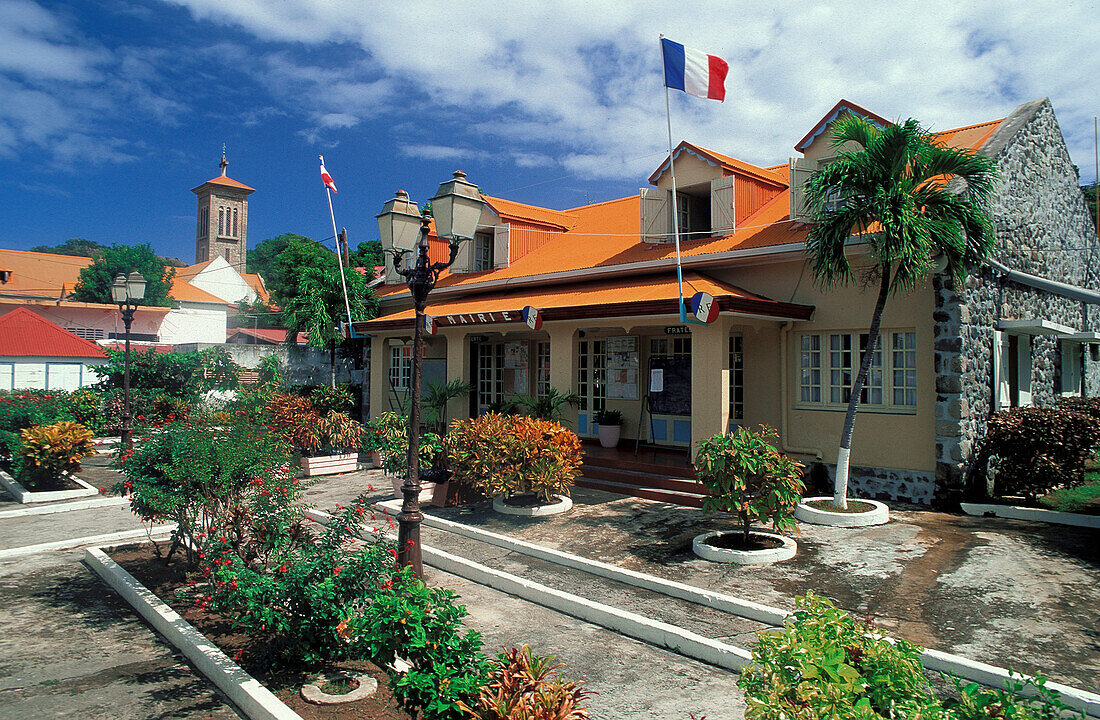 Townhall, Iles de Saintes, Guadeloupe Caribbean, America