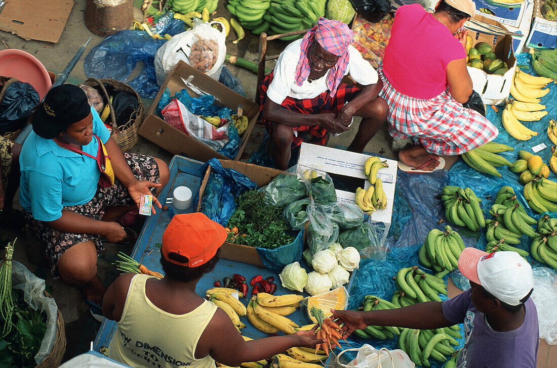 Market in Castries, St. Lucia, Caribbean
