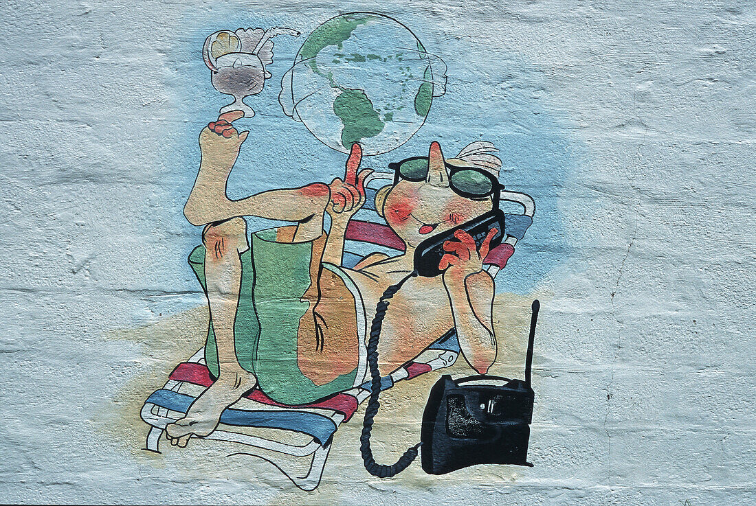 Graffitti on wall in Castries, St. Lucia, Caribbean