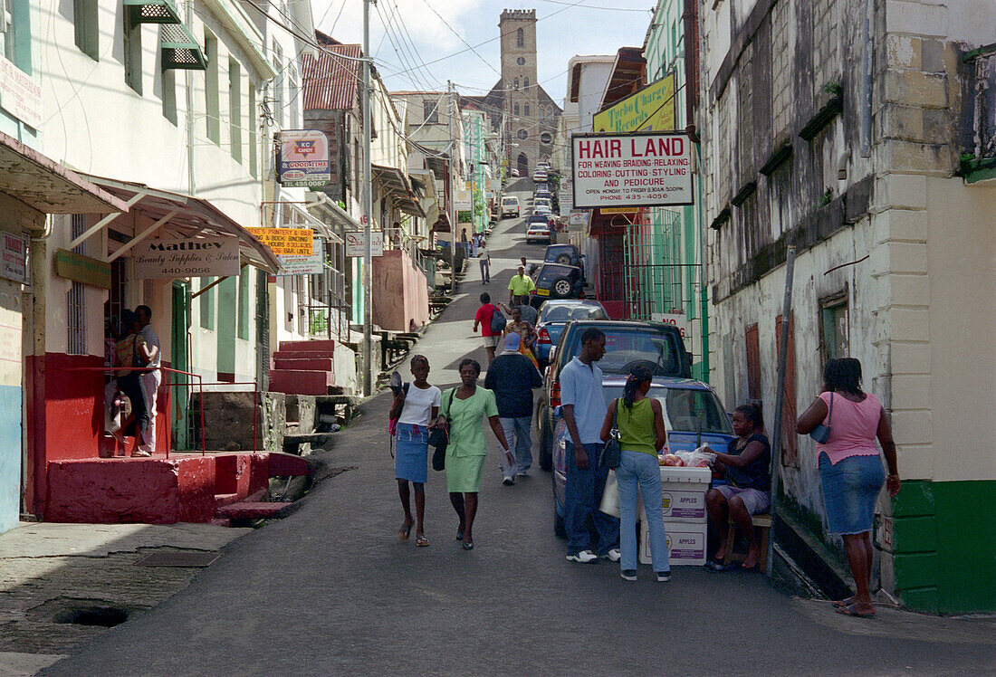 Old town, St. George´s, Grenada, Caribbean