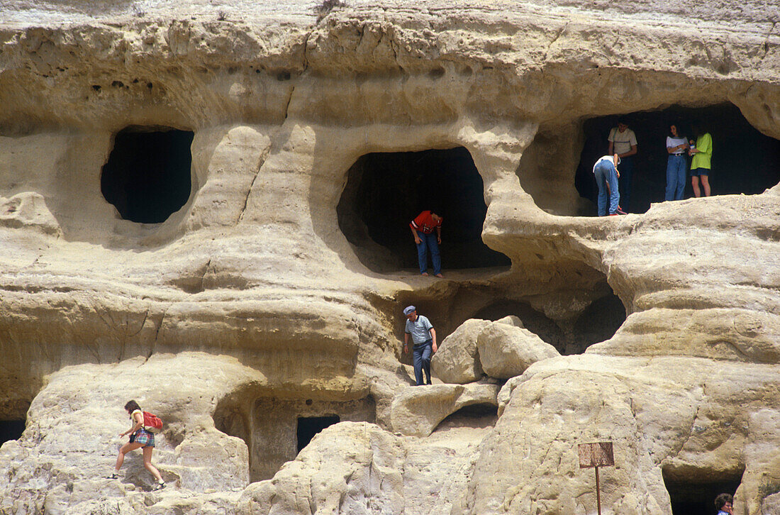 Sandsteinhöhlen, Matala, Kreta Griechenland