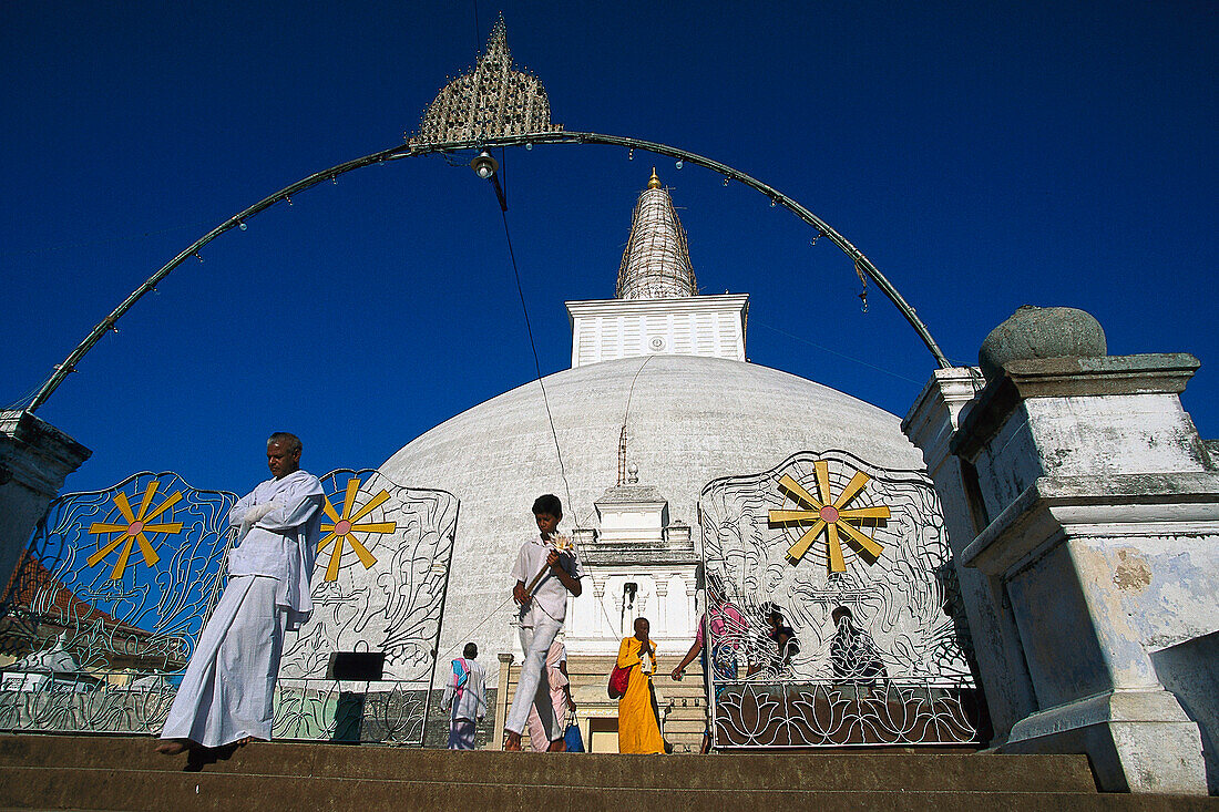 Tempel, Ruvanvelisaya Dagoba, Anuradhapura, Sri Lanka