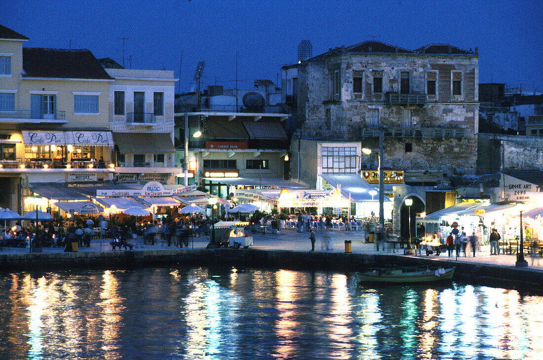 Hafenpromenade, Chania, Kreta Griechenland