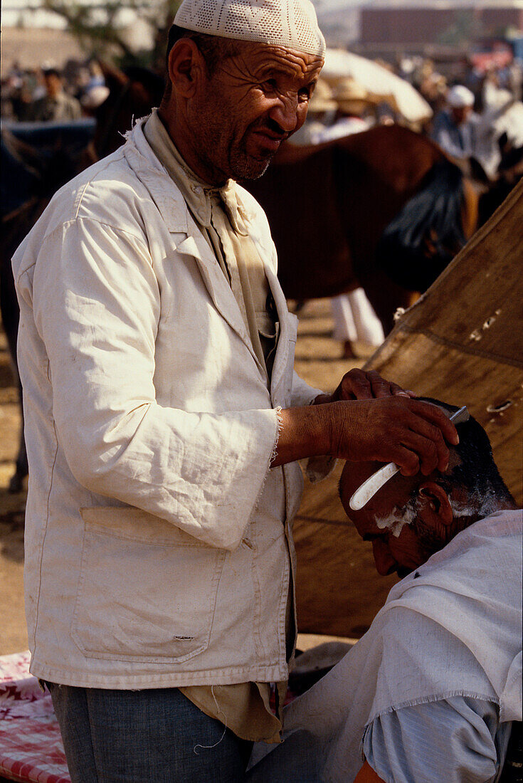 Friseurzelt, Marrakesch Marokko