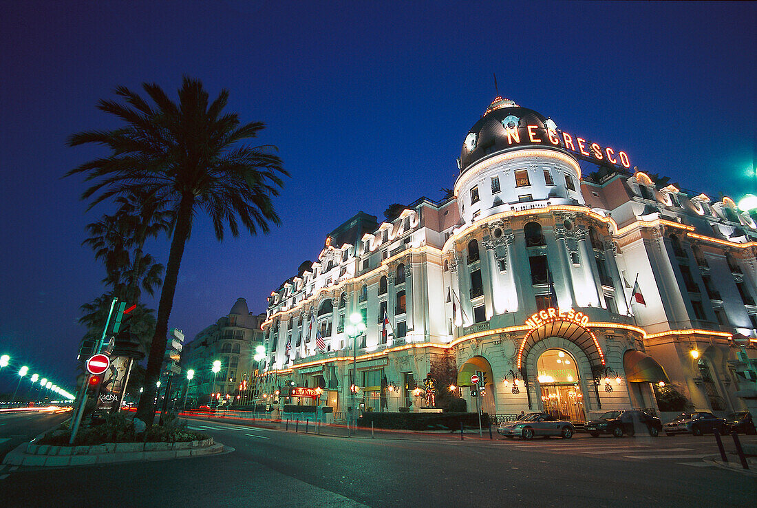 Promenade des Anglais, Hotel Negresco, Nizza, Côte D'Azur, Frankreich