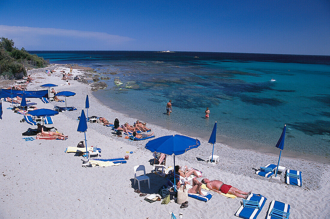 Beach, Plage des Salins, St. Tropez Cote d'Azur, France