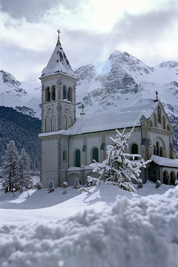 Kirche St. Gertraud, Sulden, Südtirol, Italien