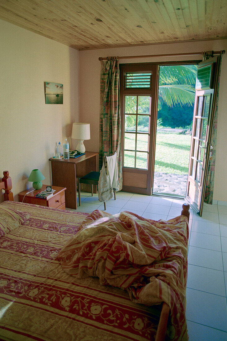 View outside hotelroom, Hostel, Le Relais de la Maison Rousse, Martinique, Caribbean