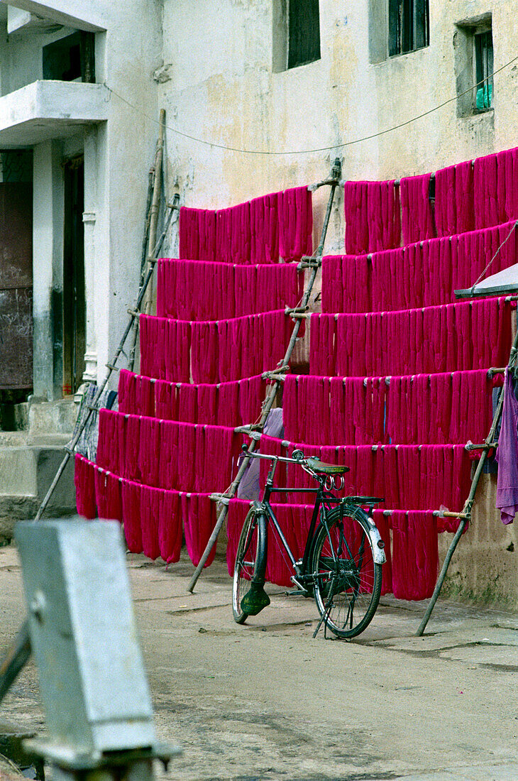 Coloured drapery, South India
