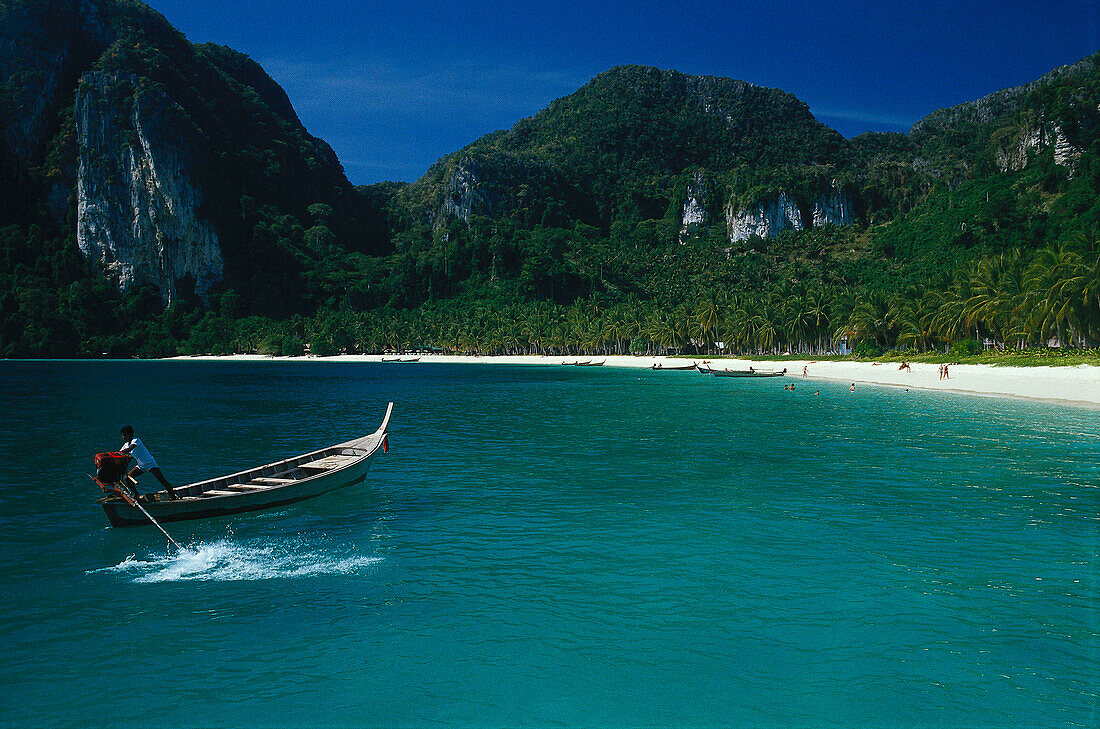 Fischerboot, Bucht, Pee-Pee-Island Thailand