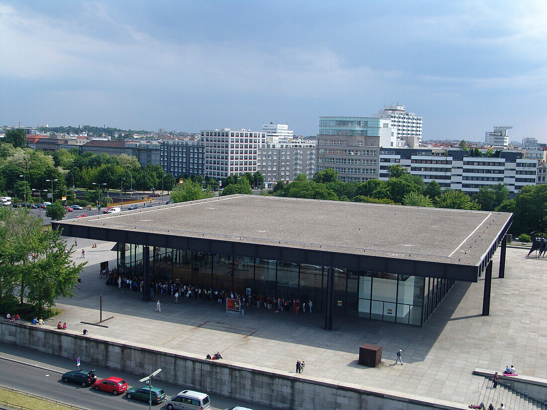 Berlin-MoMA Museum of Modern Art-Neue Nationalgalerie-Architekt Mies van der Rohe