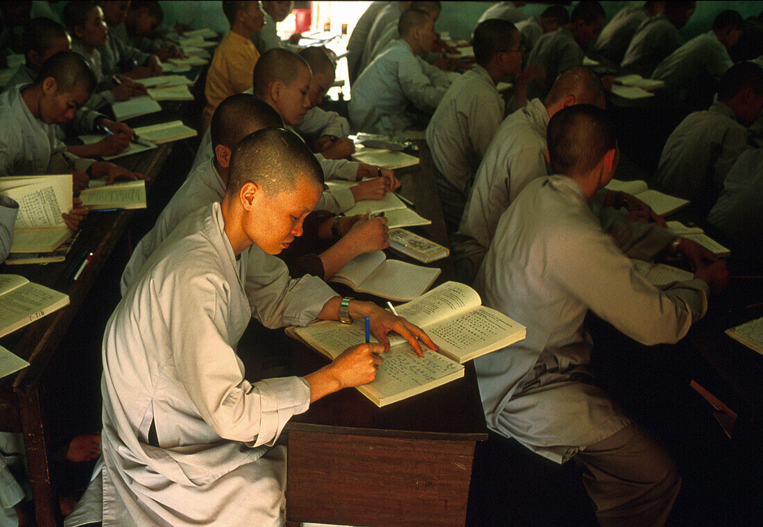 Buddhistische Klosterschüler, Saigon Vietnam
