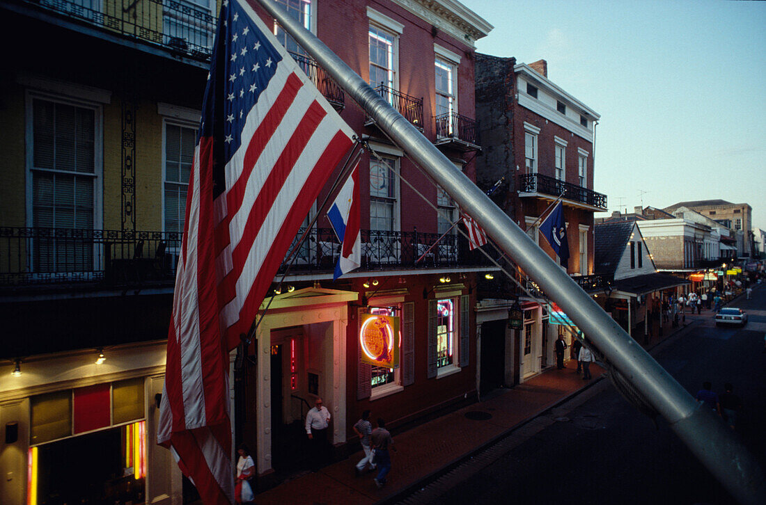 Bourbon Street, French Quarter, New Orleans Louisiana, USA