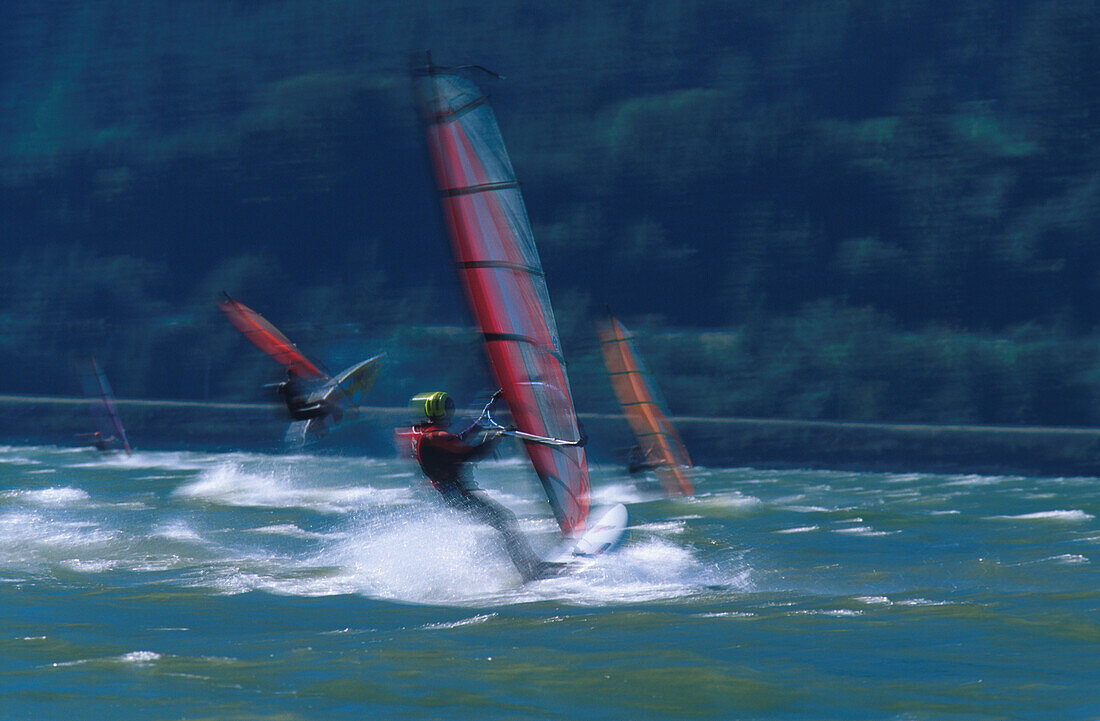 Windsurfen, Columbia River Washington, USA