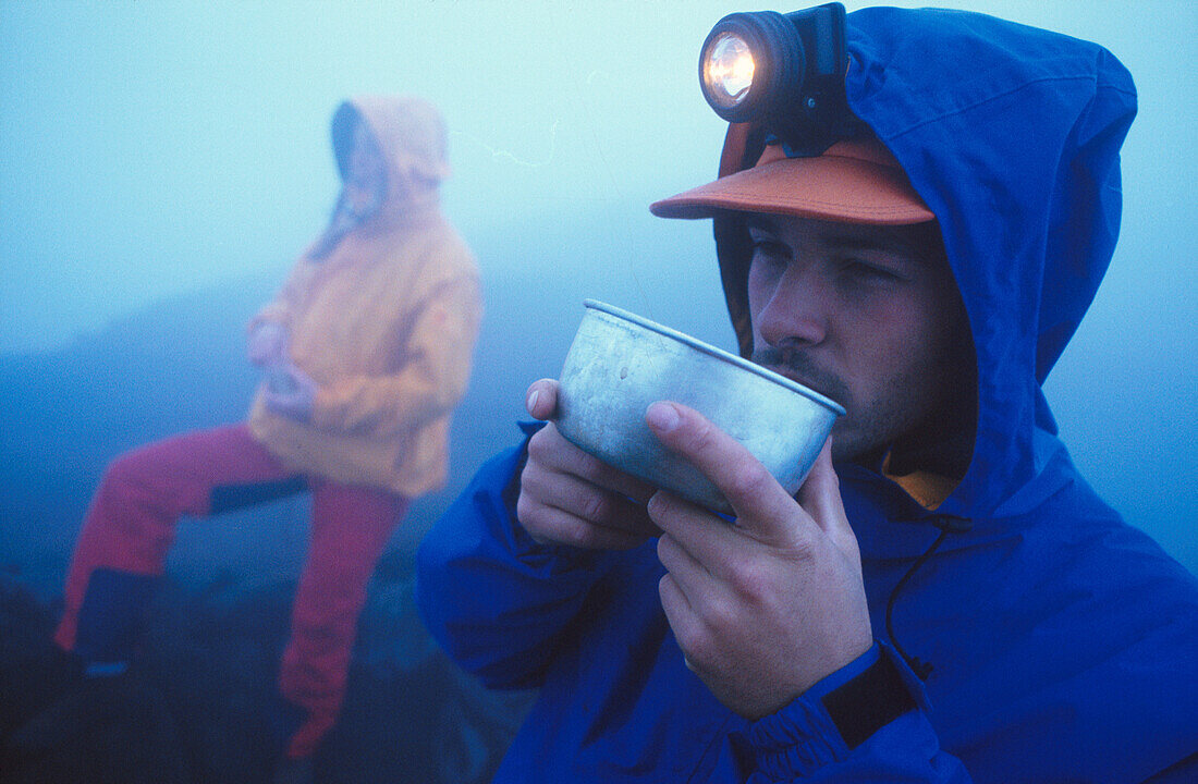 Mountain Biker-Abendessen